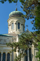 Fototapeta na wymiar Cathedral of the Saint Demetrius of Thessaloniki in Vidin, Bulgaria