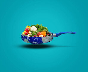 World food day concept background. world vegetable day, vegan day concept.