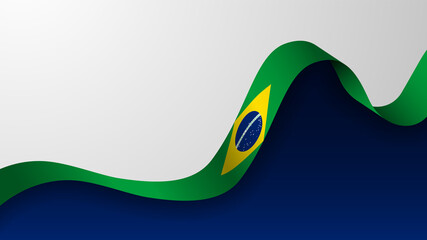 EPS10 Vector Patriotic Background with Brazil flag colors. An element of impact for the use you want to make of it.