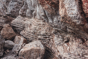 Old Rocks of the Mogren Beach