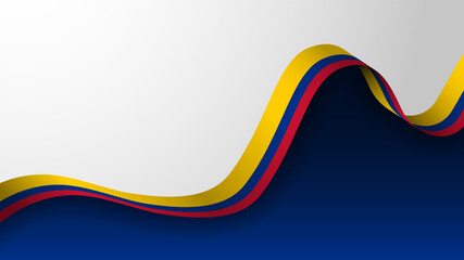 EPS10 Vector Patriotic Background with the colors of the flag of Colombia. An element of impact for the use you want to make of it.