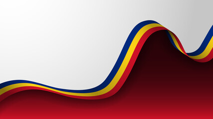 EPS10 Vector Patriotic Background with Romania flag colors. An element of impact for the use you want to make of it.