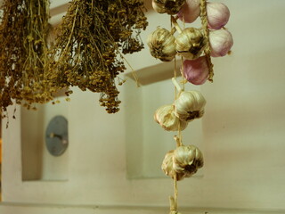Garlic herb decoration