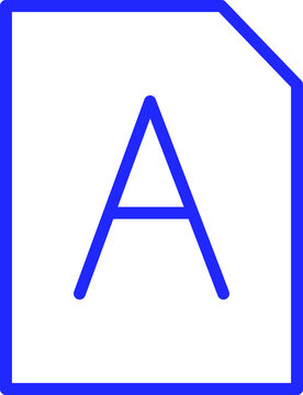 Font file Isolated Vector icon which can easily modify or edit

