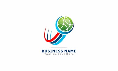 business network concept design connection logo
