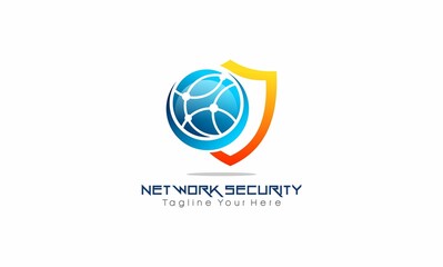shield networking concept design security logo