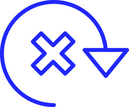Revert Isolated Vector icon which can easily modify or edit

