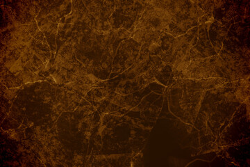 Tło, tekstura, ściana. Ciemna popękana ściana © markstudio2008