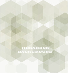 Vector Abstract science Background. Hexagon geometric design.