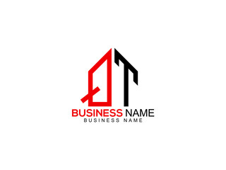 Letter QT initial logo, Creative Qt q&t Logo Icon Vector For Your Simple Brand or any type of business