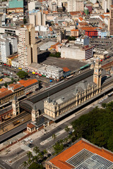 Fototapeta na wymiar SAO PAULO BRAZIL CITY AERIAL VIEW. High quality photo