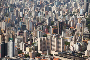 SAO PAULO BRAZIL CITY AERIAL VIEW. High quality photo