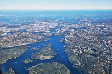 Landschaftspanorama aus der Luft