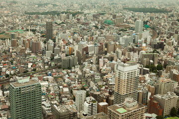 Fototapeta na wymiar Tokyo Aerial View at daytime. High quality photo