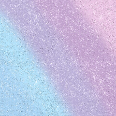 Gradient Pastel Silver Glitter Confetti Design
