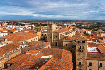 Cathedral of Santa Maria de la Asuncion in Caceres, Extremadura, Spain