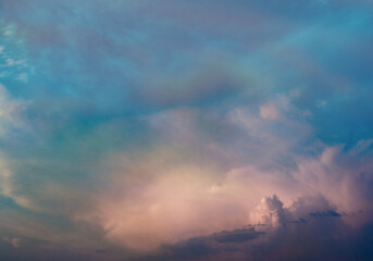 Awesome clouds and sunset