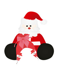 Santa Clause sitting. vector illustration