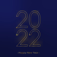 2022 New Year Christmas Golden Luxury Abstract Holiday Background Cover Concept Design. Vector 2022 New Year Christmas