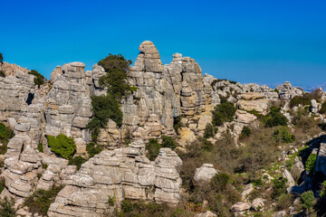 El Torcal de Antequera, Andalusia, Spain, near Antequera, province Malaga.