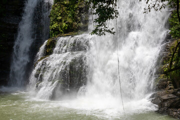 waterfall in the jungle of Costa Rica