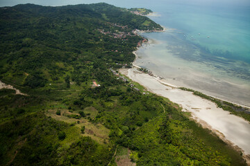 Obraz premium Aerial view of a beach in Brazil