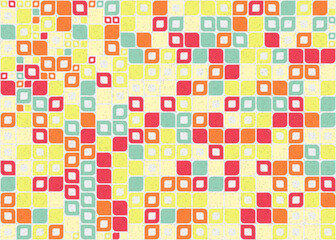 Abstract Geometric Pattern generative computational art illustration