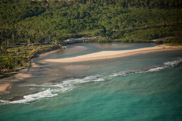 Aerial view of a beach in Brazil