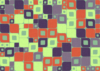 Abstract Geometric Pattern generative computational art illustration