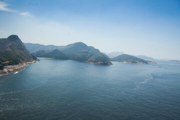 Aerial view of a beach in Brazil