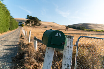 Waikari Township in North Canterbury, New Zealand