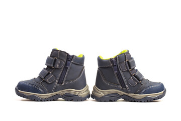 baby shoes isolated on white winter clothes - Image