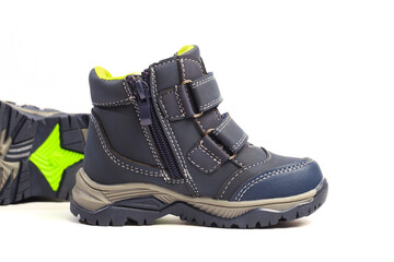 baby shoes isolated on white winter clothes - Image