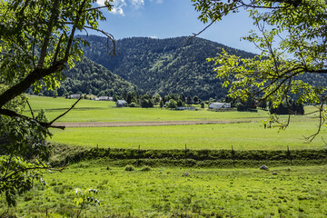 Vercors Regional Natural Park located on Vercors Plateau some 10 km west of Grenoble. Autrans,...