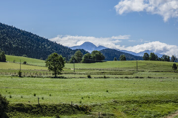 Vercors Regional Natural Park located on Vercors Plateau some 10 km west of Grenoble. Autrans,...
