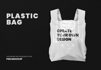 Plastic Grocery Bag Mockup