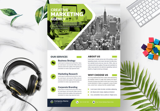 Corporate Agency Flyer Layout