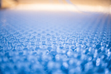 Production line pharmaceutical industry. Manufacturing of drugs and medications, pharmaceuticals.