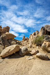 Hiking trail at the Mojave Desert in Apple Valley, California