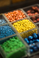 Production line pharmaceutical industry. Manufacturing of drugs and medications, pharmaceuticals.