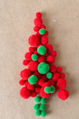 pom pom christmas tree