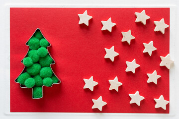 christmas tree with stars