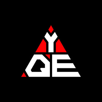 YQE triangle letter logo design with triangle shape. YQE triangle logo design monogram. YQE triangle vector logo template with red color. YQE triangular logo Simple, Elegant, and Luxurious Logo. YQE 