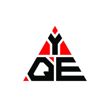 YQE triangle letter logo design with triangle shape. YQE triangle logo design monogram. YQE triangle vector logo template with red color. YQE triangular logo Simple, Elegant, and Luxurious Logo. YQE 
