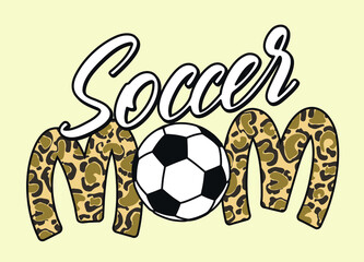 Soccer mom t-shirt design