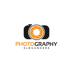 Obraz premium camera, photography logo design vector