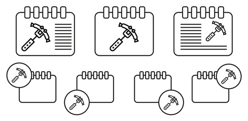 Sausage, usa vector icon in calender set illustration for ui and ux, website or mobile application