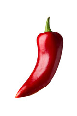 Red chili pepper on a white background. Isolate pepper for design