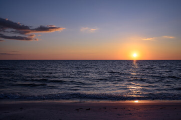 Obraz premium Naples, Florida beach sunset 