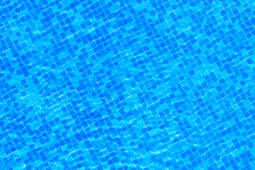 Background of the turquoise water in swimming pool